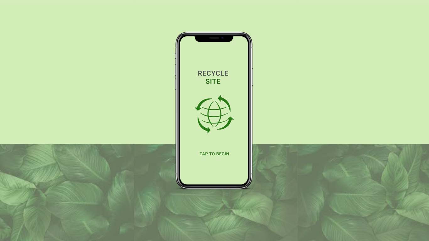 Home Screen for Recycling App